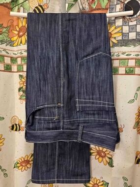 Mens Classic Dark  Denim Jeans